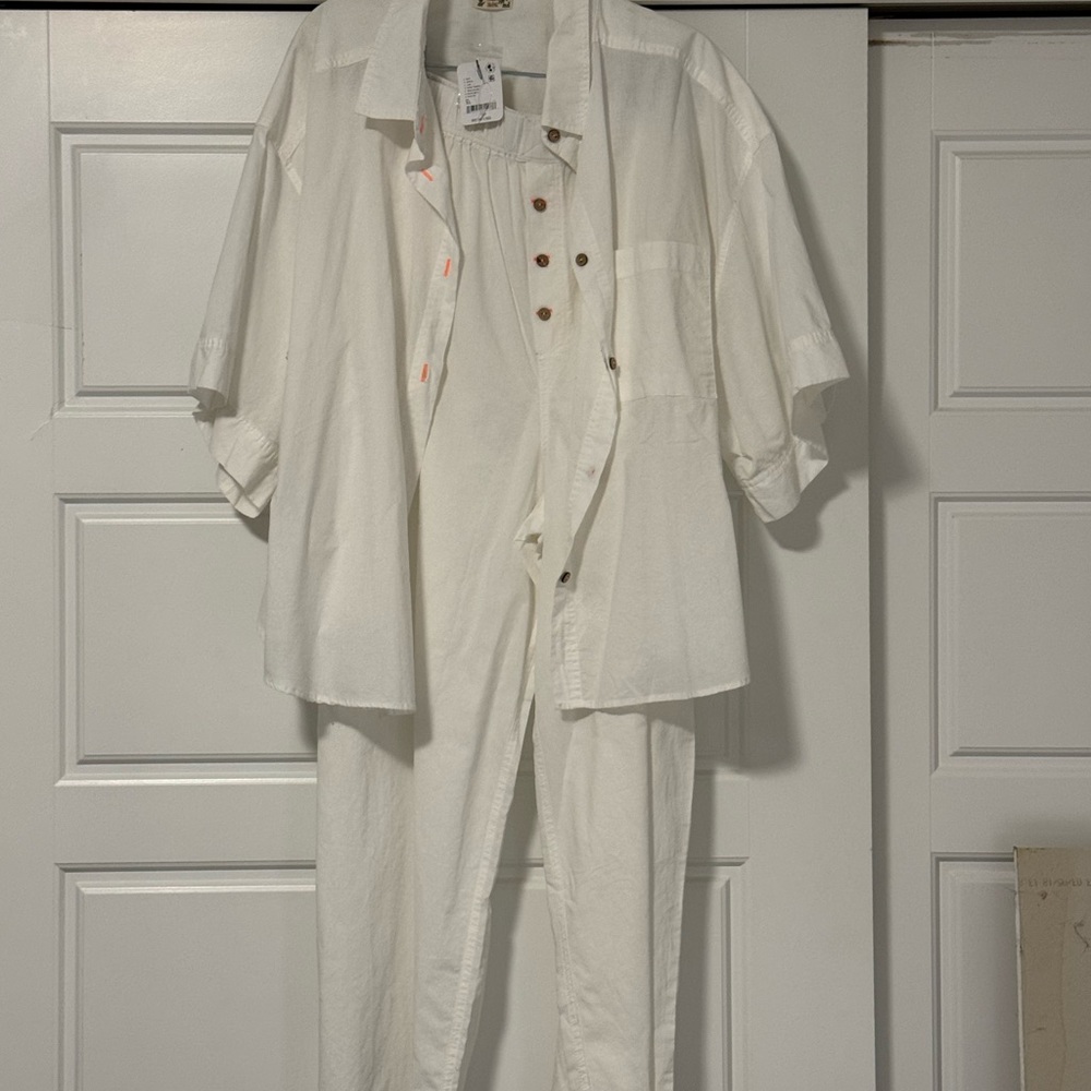 Free People White Intimate Set NWT XL